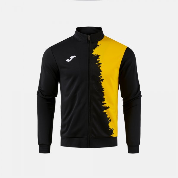 JOMA CITY III FULL ZIP SWEATSHIRT BLACK YELLOW