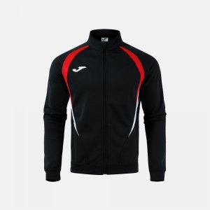JOMA CHAMPIONSHIP 20 FULL ZIP SWEATSHIRT BLACK RED