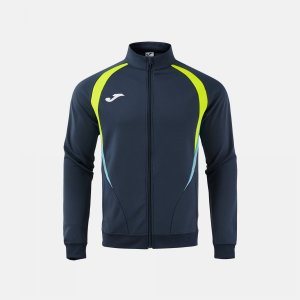 JOMA CHAMPIONSHIP 20 FULL ZIP SWEATSHIRT DARK NAVY FLUOR YELLOW