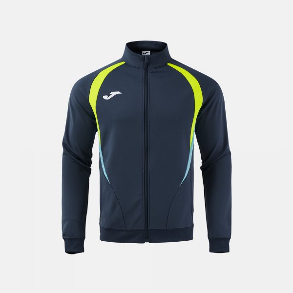 JOMA CHAMPIONSHIP 20 FULL ZIP SWEATSHIRT DARK NAVY FLUOR YELLOW