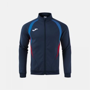 JOMA CHAMPIONSHIP 20 FULL ZIP SWEATSHIRT DARK NAVY ROYAL BLUE