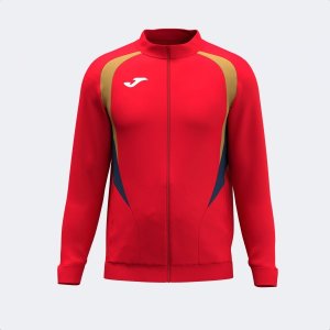 JOMA CHAMPIONSHIP 20 FULL ZIP SWEATSHIRT RED DARK NAVY