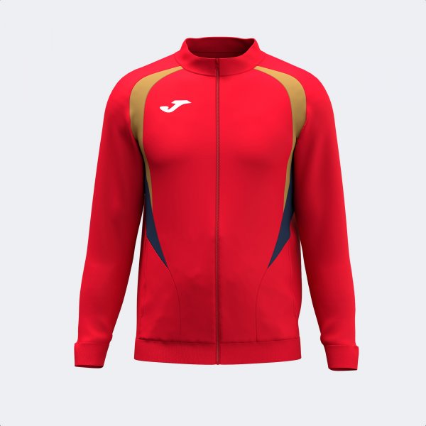 JOMA CHAMPIONSHIP 20 FULL ZIP SWEATSHIRT RED DARK NAVY