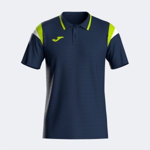 JOMA TERRA SHORT SLEEVE POLO DARK NAVY LIME