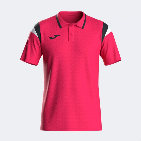 JOMA TERRA SHORT SLEEVE POLO FUCHSIA BLACK