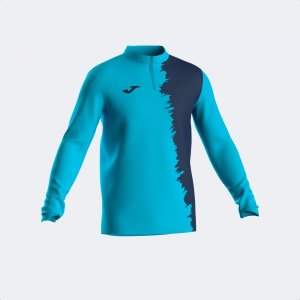 JOMA CITY III SWEATSHIRT FLUOR TURQUOISE DARK NAVY