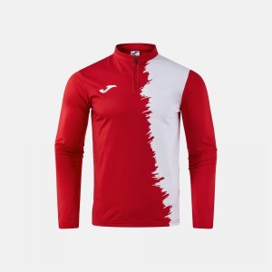 JOMA CITY III SWEATSHIRT RED WHITE