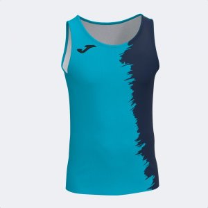 JOMA CITY III TANK TOP FLUOR TURQUOISE DARK NAVY