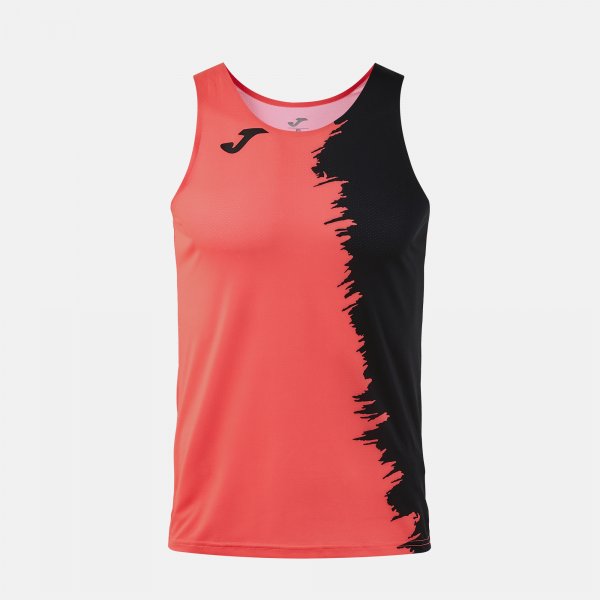 JOMA CITY III TANK TOP FLUOR CORAL BLACK