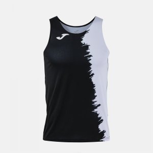 JOMA CITY III TANK TOP BLACK WHITE