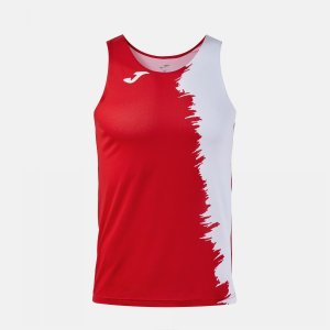 JOMA CITY III TANK TOP RED WHITE