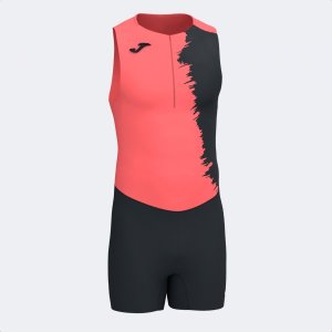 JOMA CITY III SPORT SUIT FLUOR CORAL BLACK