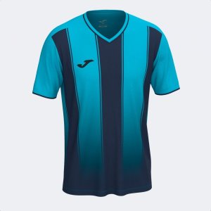 JOMA TIGER VIII SHORT SLEEVE T-SHIRT FLUOR TURQUOISE DARK NAVY