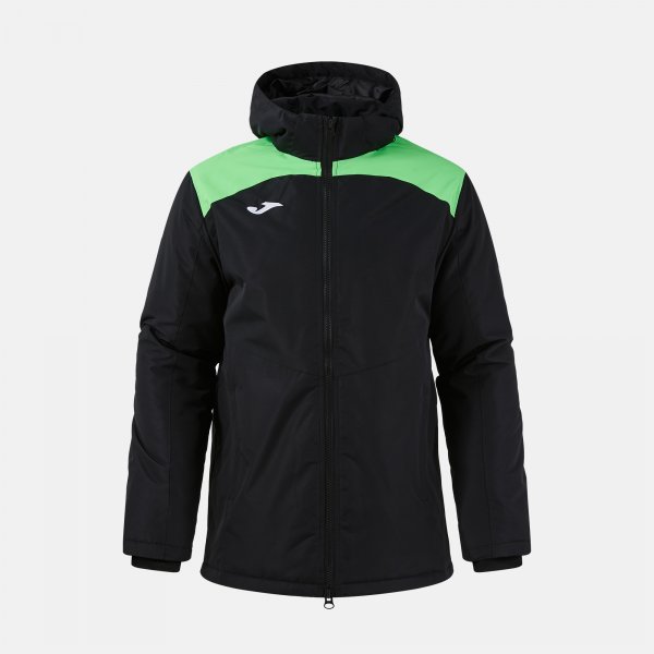 JOMA GLACIER ANORAK BLACK FLUOR GREEN