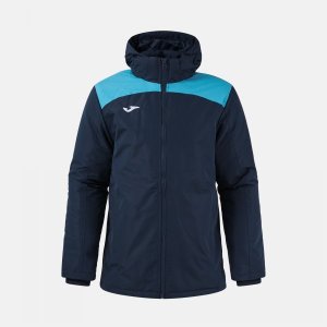 JOMA GLACIER ANORAK DARK NAVY FLUOR TURQUOISE