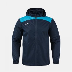 JOMA GLACIER RAINCOAT DARK NAVY FLUOR TURQUOISE