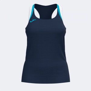 JOMA TERRA TANK TOP DARK NAVY FLUOR TURQUOISE