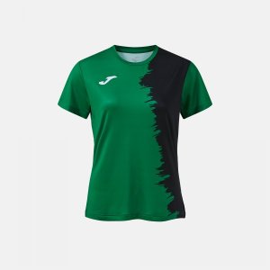 JOMA CITY III SHORT SLEEVE T-SHIRT GREEN BLACK