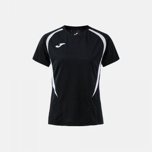 JOMA CHAMPIONSHIP 20 SHORT SLEEVE T-SHIRT BLACK LIGHT GRAY