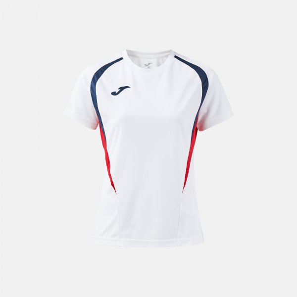 JOMA CHAMPIONSHIP 20 SHORT SLEEVE T-SHIRT WHITE DARK NAVY