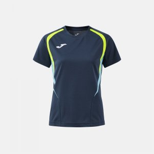 JOMA CHAMPIONSHIP 20 SHORT SLEEVE T-SHIRT DARK NAVY FLUOR YELLOW