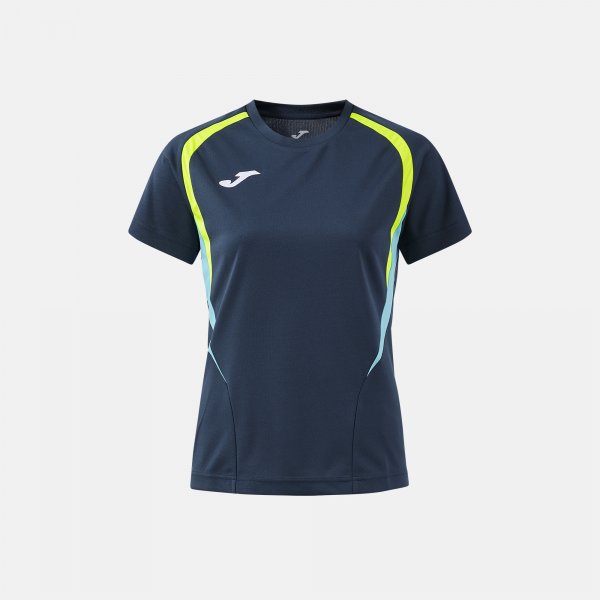 JOMA CHAMPIONSHIP 20 SHORT SLEEVE T-SHIRT DARK NAVY FLUOR YELLOW