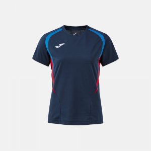 JOMA CHAMPIONSHIP 20 SHORT SLEEVE T-SHIRT DARK NAVY ROYAL BLUE
