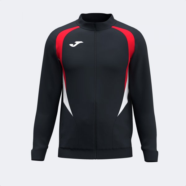 JOMA CHAMPIONSHIP 20 FULL ZIP SWEATSHIRT BLACK RED