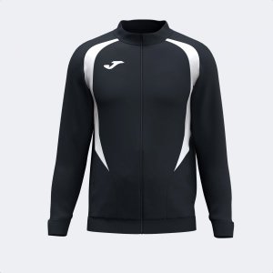 JOMA CHAMPIONSHIP 20 FULL ZIP SWEATSHIRT BLACK LIGHT GRAY