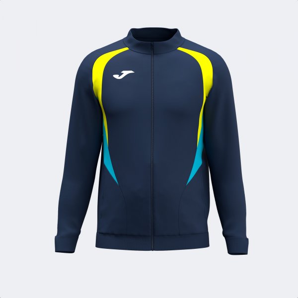 JOMA CHAMPIONSHIP 20 FULL ZIP SWEATSHIRT DARK NAVY FLUOR YELLOW