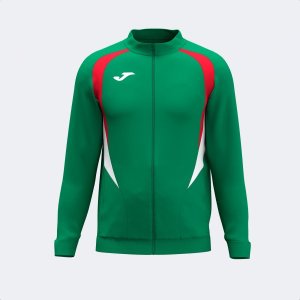 JOMA CHAMPIONSHIP 20 FULL ZIP SWEATSHIRT GREEN RED