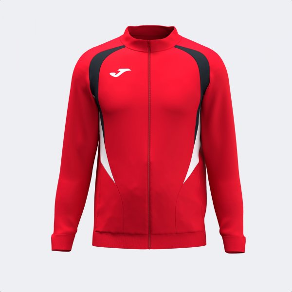 JOMA CHAMPIONSHIP 20 FULL ZIP SWEATSHIRT RED BLACK