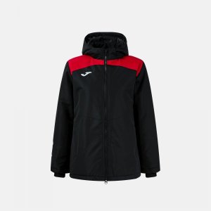 JOMA GLACIER ANORAK BLACK RED