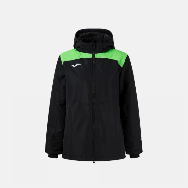 JOMA GLACIER ANORAK BLACK FLUOR GREEN
