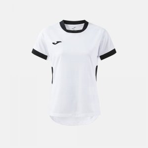 JOMA TOLETUM VII SHORT SLEEVE T-SHIRT WHITE BLACK