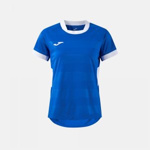 JOMA TOLETUM VII SHORT SLEEVE T-SHIRT ROYAL BLUE WHITE