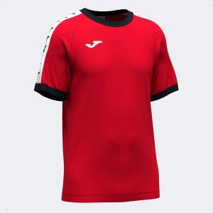 JOMA ICONO SHORT SLEEVE T-SHIRT RED BLACK