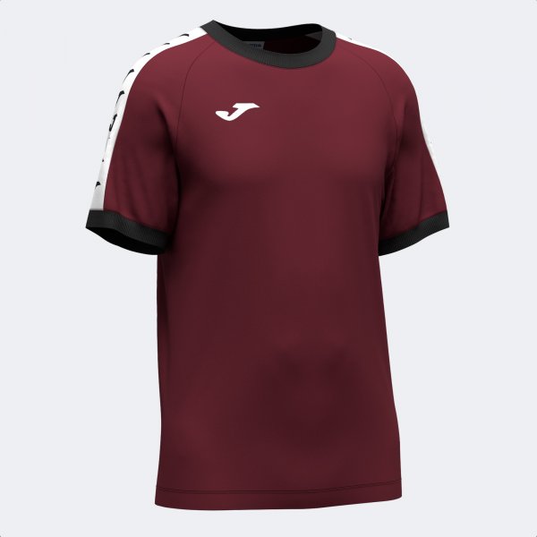 JOMA ICONO SHORT SLEEVE T-SHIRT BURGUNDY DARK GRAY