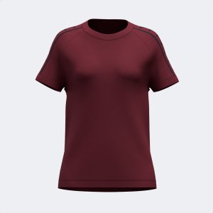 JOMA HEROIC SHORT SLEEVE T-SHIRT BURGUNDY BLACK
