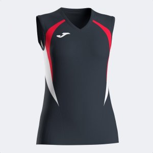 JOMA CHAMPIONSHIP 20 SLEEVELESS SHIRT BLACK RED