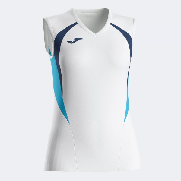 JOMA CHAMPIONSHIP 20 SLEEVELESS SHIRT WHITE SKY BLUE