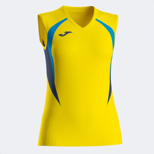 JOMA CHAMPIONSHIP 20 SLEEVELESS SHIRT YELLOW ROYAL BLUE