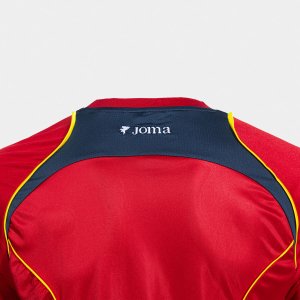 SHIRT SHORT SLEEVE MAN FUTBOL RETRO MUNDIAL 2026 RED YELLOW