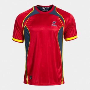 SHIRT SHORT SLEEVE MAN FUTBOL RETRO MUNDIAL 2026 RED YELLOW