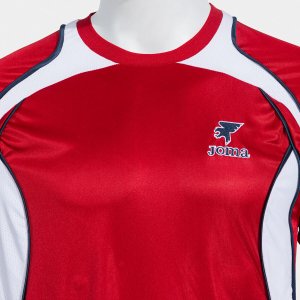 SHIRT SHORT SLEEVE MAN FUTBOL RETRO MUNDIAL 2026 RED WHITE