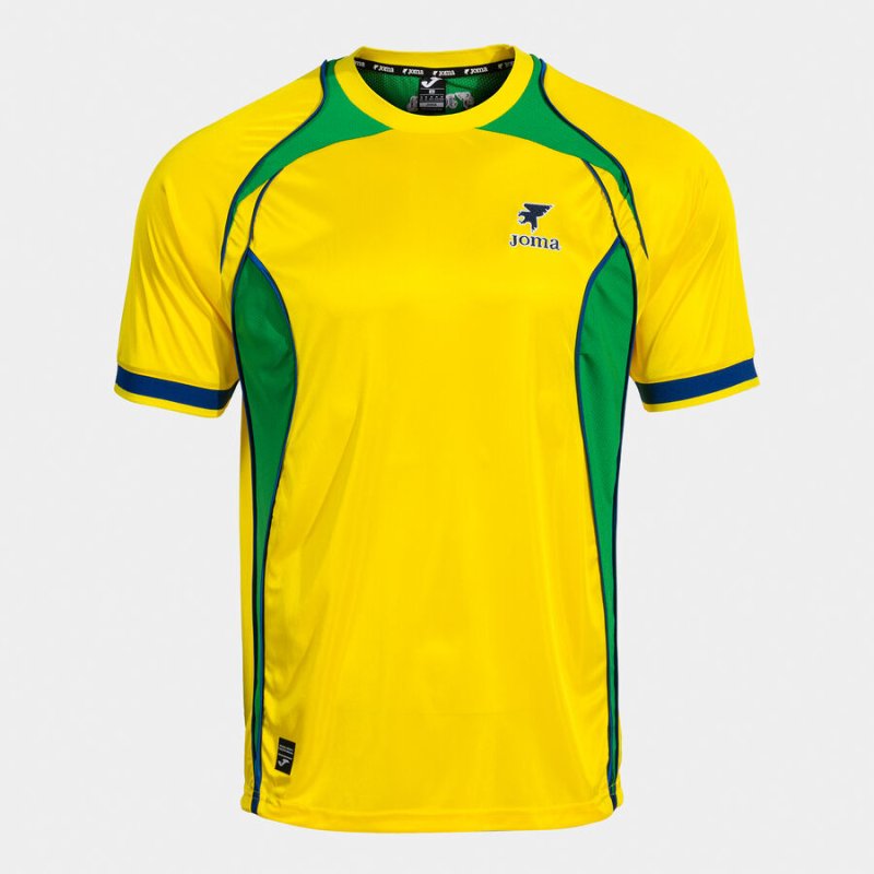 SHIRT SHORT SLEEVE MAN FUTBOL RETRO MUNDIAL 2026 YELLOW GREEN