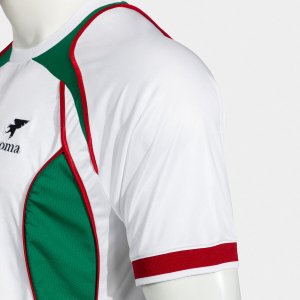 SHIRT SHORT SLEEVE MAN FUTBOL RETRO MUNDIAL 2026 WHITE GREEN