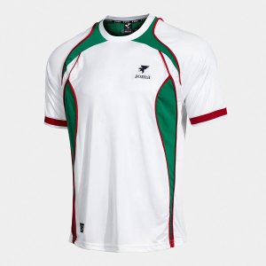 SHIRT SHORT SLEEVE MAN FUTBOL RETRO MUNDIAL 2026 WHITE GREEN