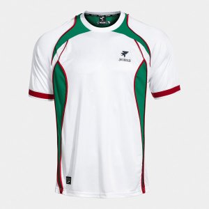 SHIRT SHORT SLEEVE MAN FUTBOL RETRO MUNDIAL 2026 WHITE GREEN