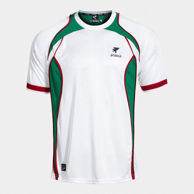 SHIRT SHORT SLEEVE MAN FUTBOL RETRO MUNDIAL 2026 WHITE GREEN